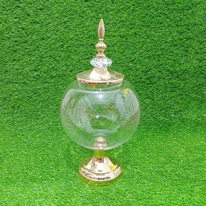 Candy Jar Ovel Gold