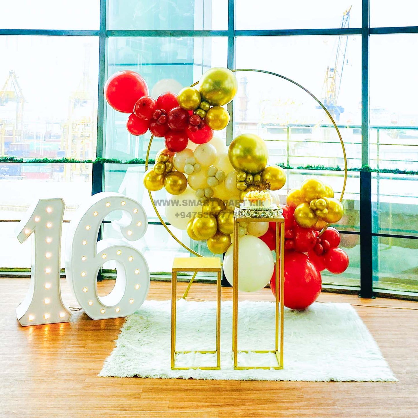 16th Birthday Marque Numbers Deco for Girl