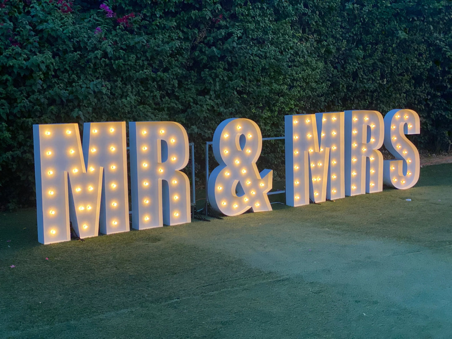 2.5ft MR & MRS Marquee Letter for Rent