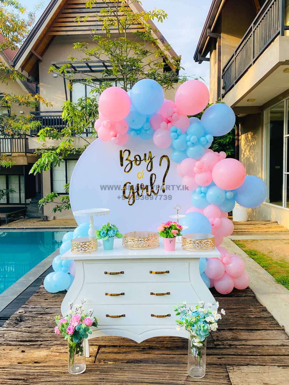 Gender Reveal Ring Backdrop