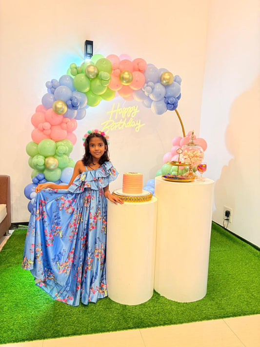 Ring Backdrop Balloon Deco 8th Birthday