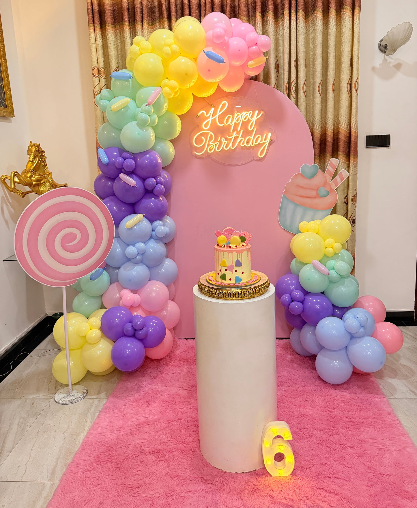Candy Theme Deco 6th Birthday