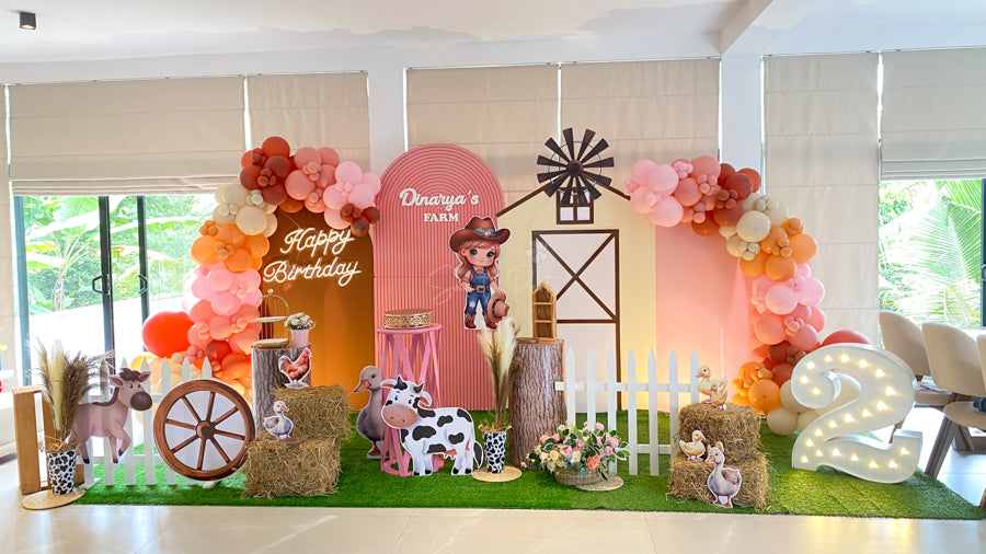 Farm Theme 2nd Birthday Decoration