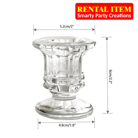 Glass Candle Holders for rent
