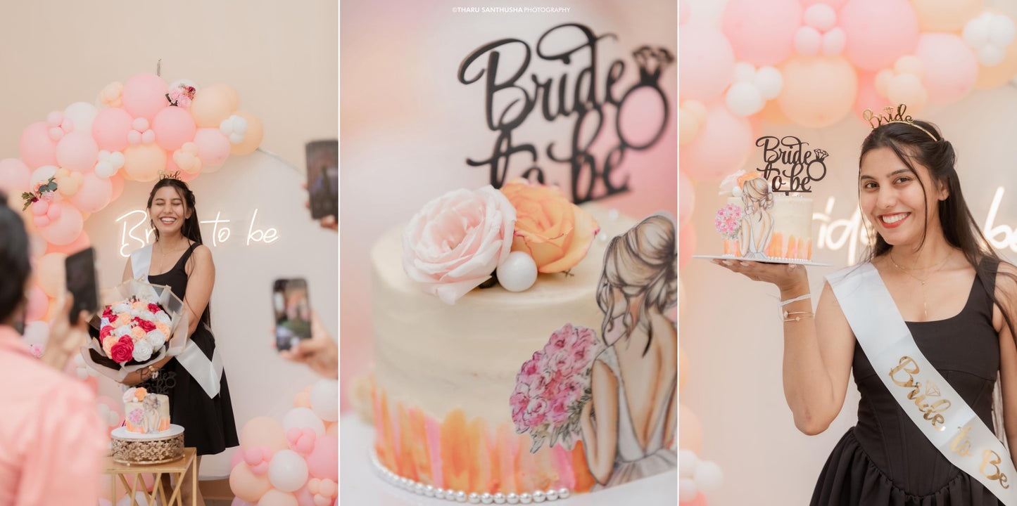 Bride to Be backdrop pink