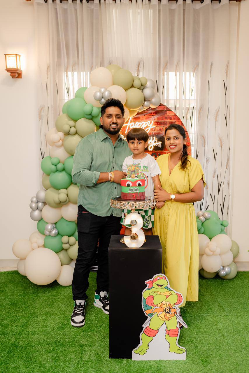 Ninja Turtle Theme 3rd Birthday Deco