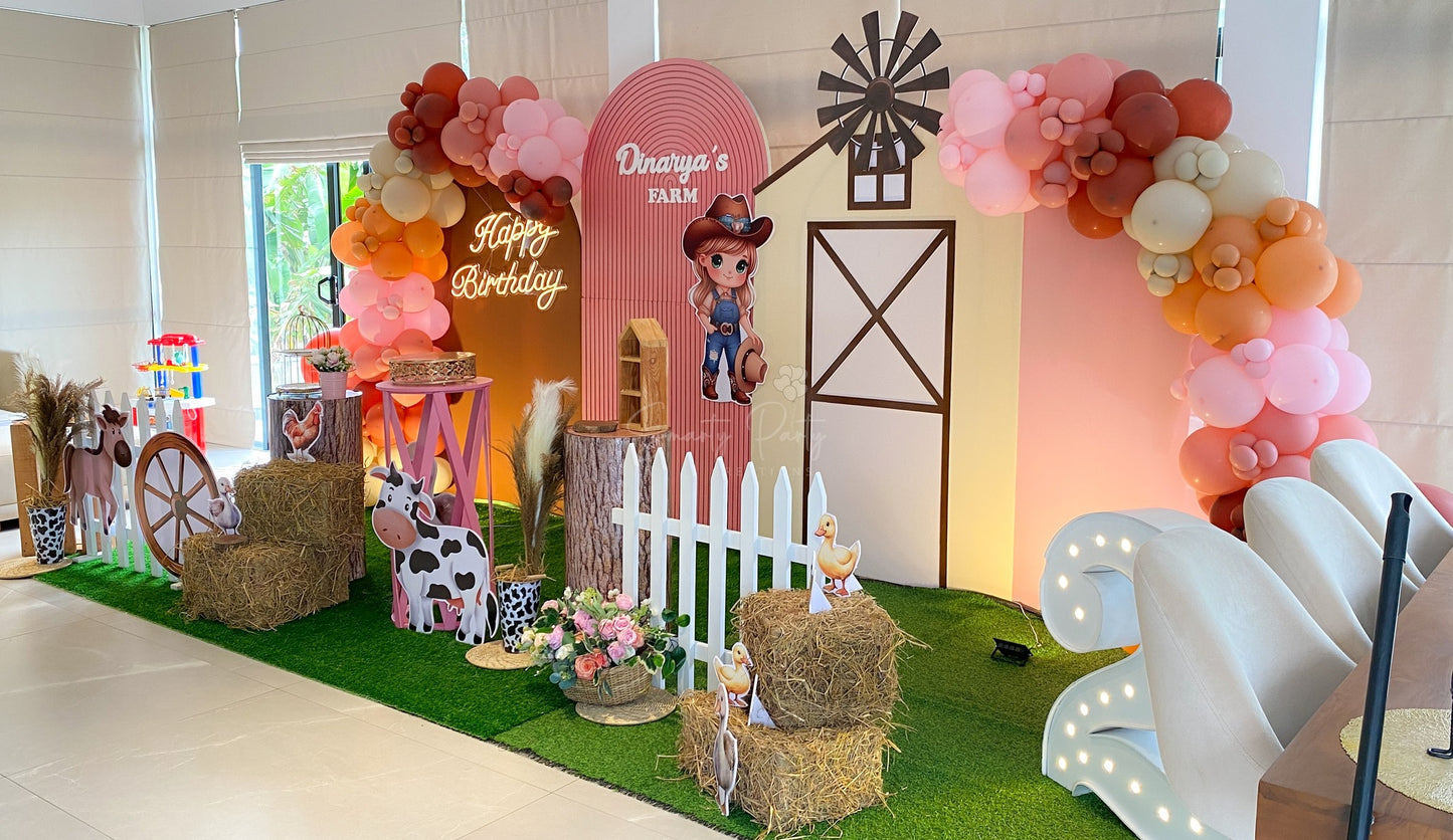 Farm Theme 2nd Birthday Decoration