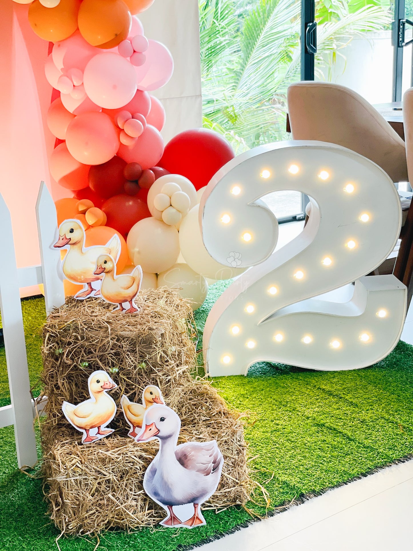 Farm Theme 2nd Birthday Decoration