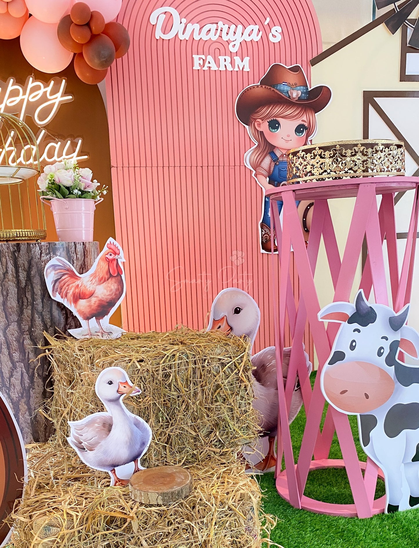 Farm Theme 2nd Birthday Decoration