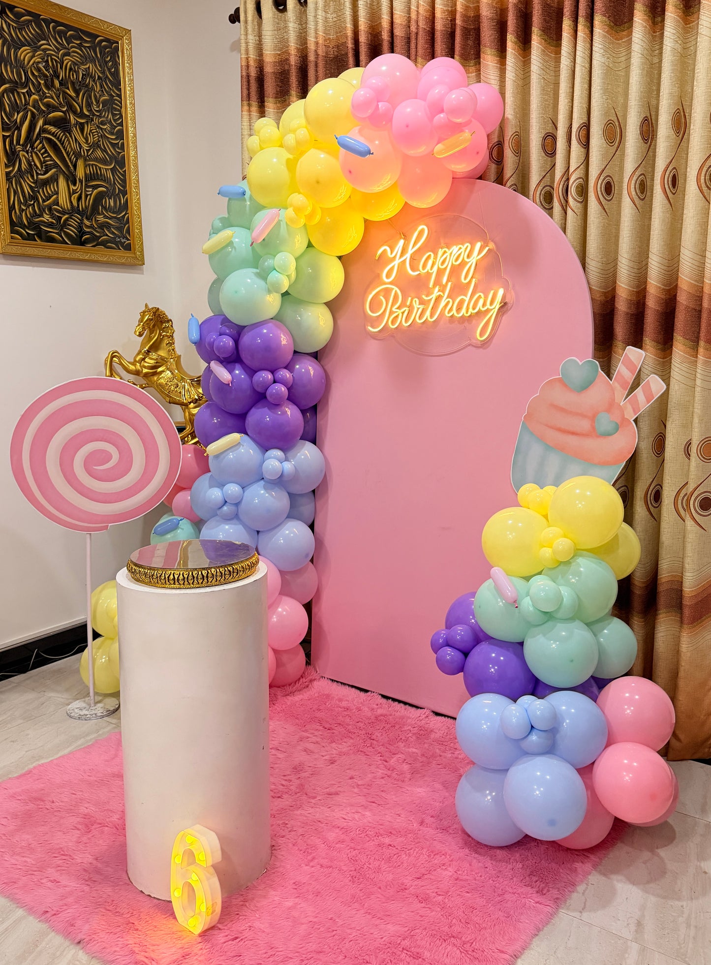 Candy Theme Deco 6th Birthday