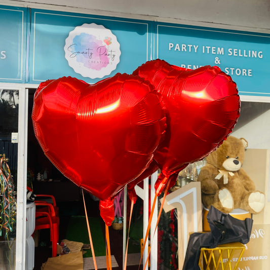 Heart shaped Helium Foil Balloon (18 inch)