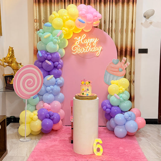 Candy Theme Deco 6th Birthday