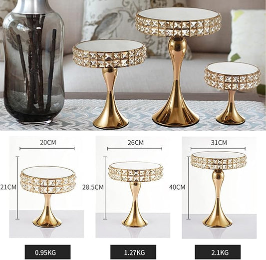 Cake Stand Crystal Stone for Rent - (L)