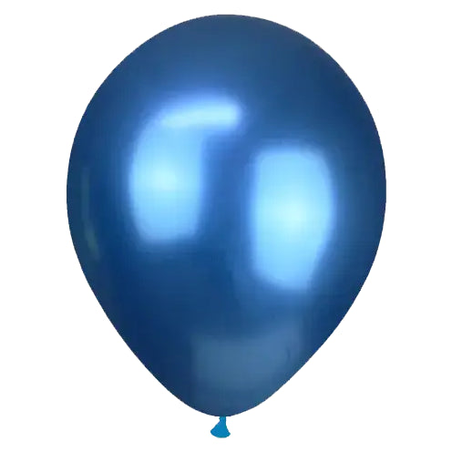 Blue Chrome Balloons