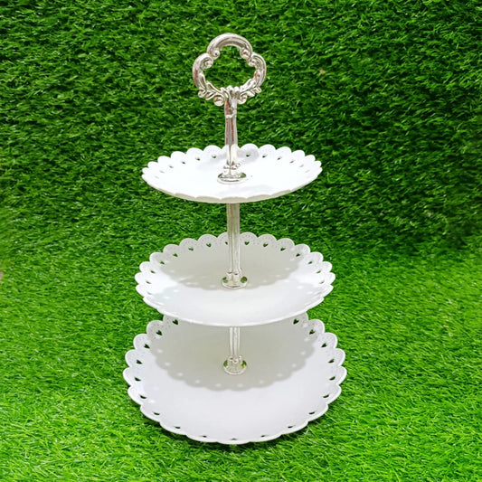 Cup Cake Stand White three Layer for Rent
