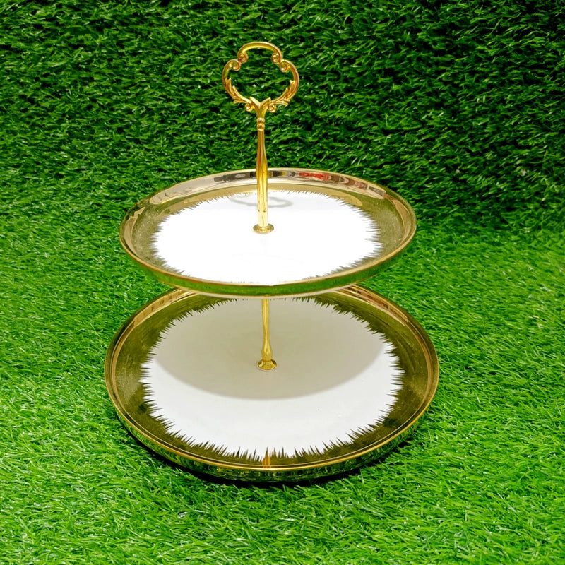 Cup Cake Stand gold two Layer for Rent
