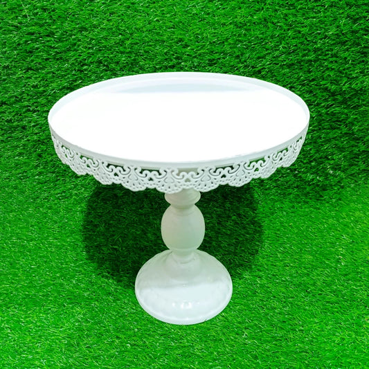 Cake Stand White (L) for Rent