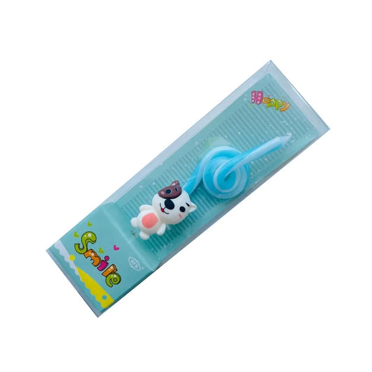 Zodiac Candle with Cute Cat - Blue