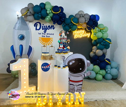 Astronaut Theme 1St Birthday