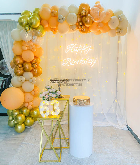 63rd Birthday Gold Rose Gold Skin Color