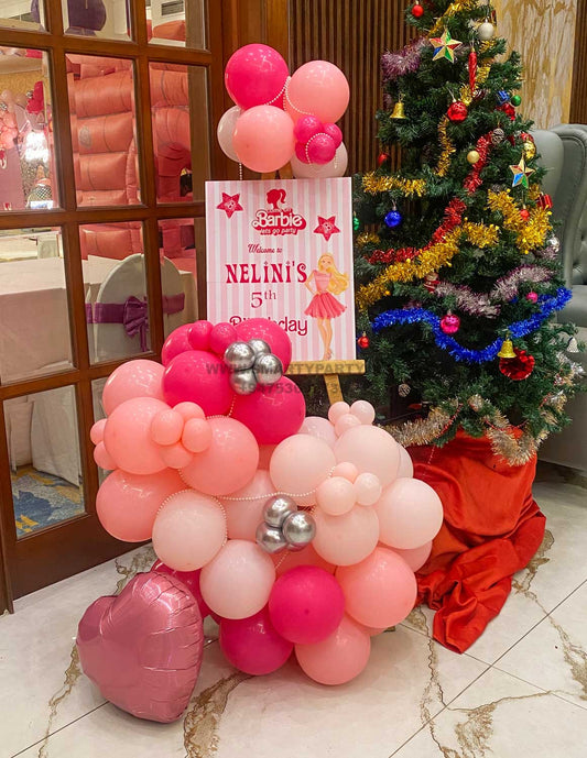 Barbie Theme Welcome Board