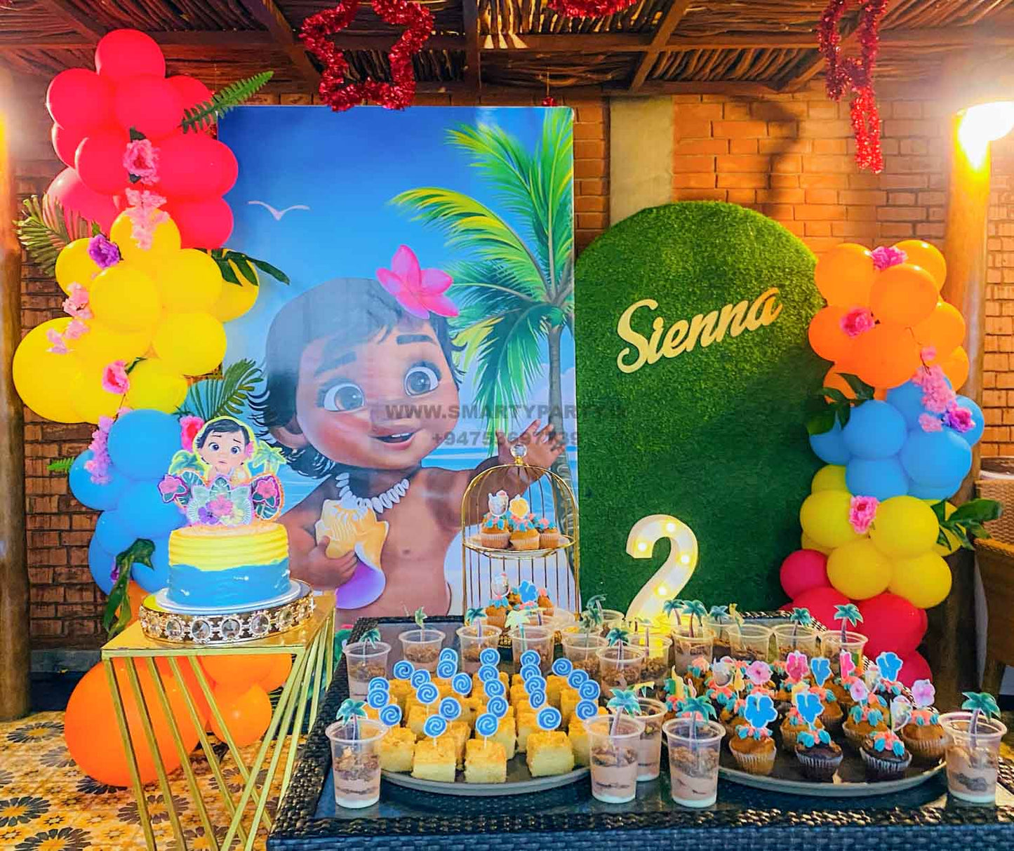 Moana Theme 2nd Birthday
