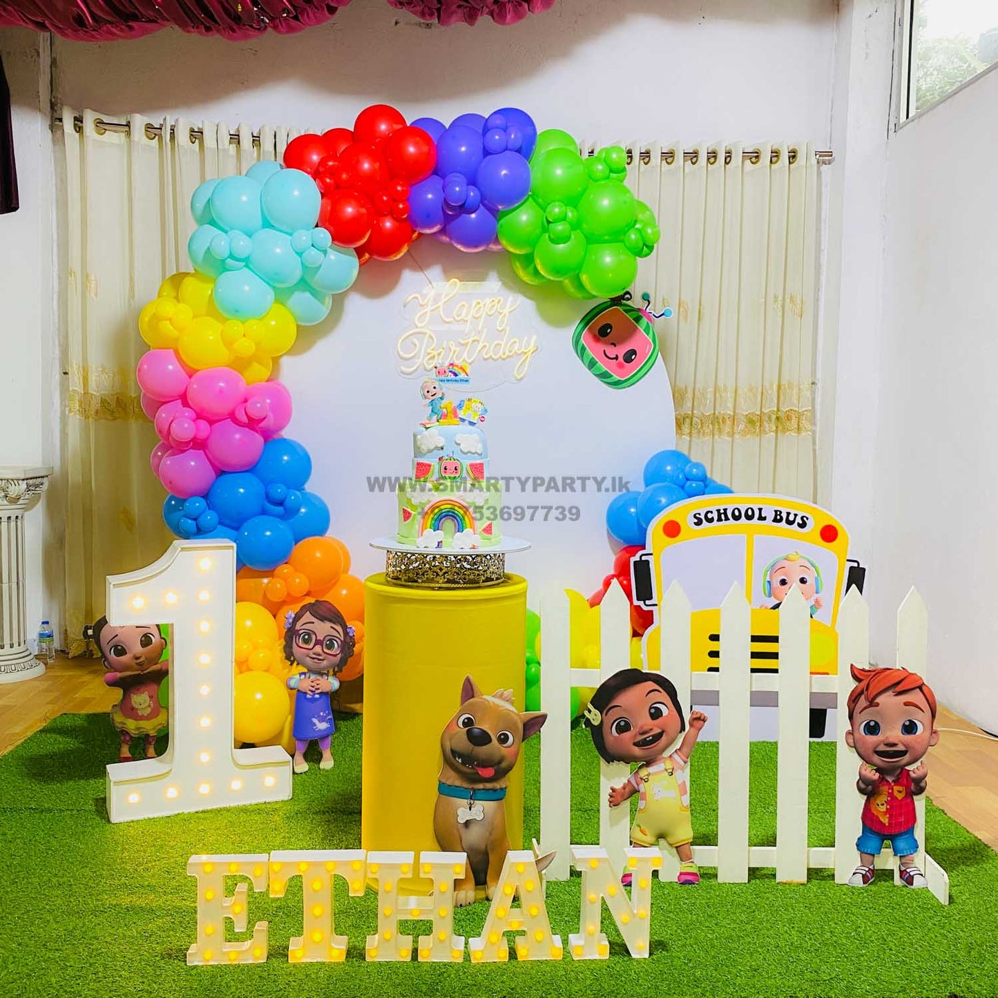 CoComelon Theme 1st Birthday