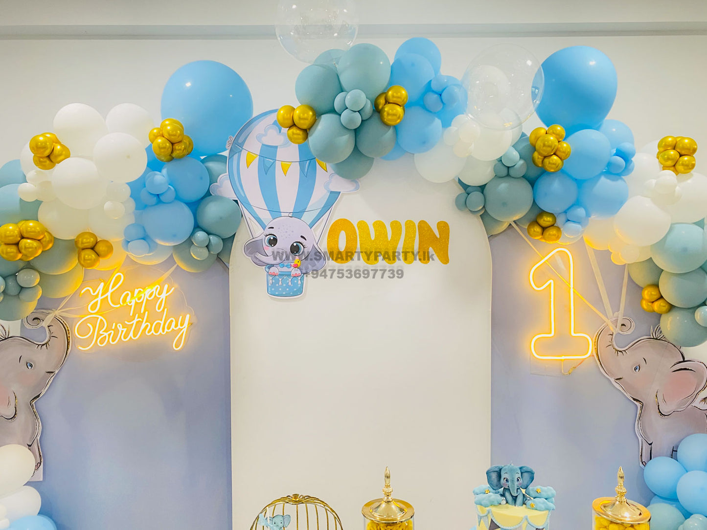 Baby Elephant Theme with one table