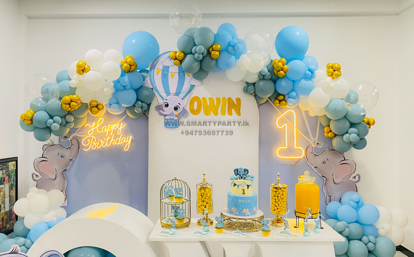 Baby Elephant Theme with one table