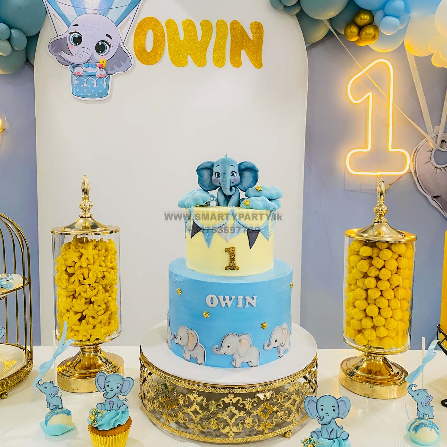 Baby Elephant Theme with one table