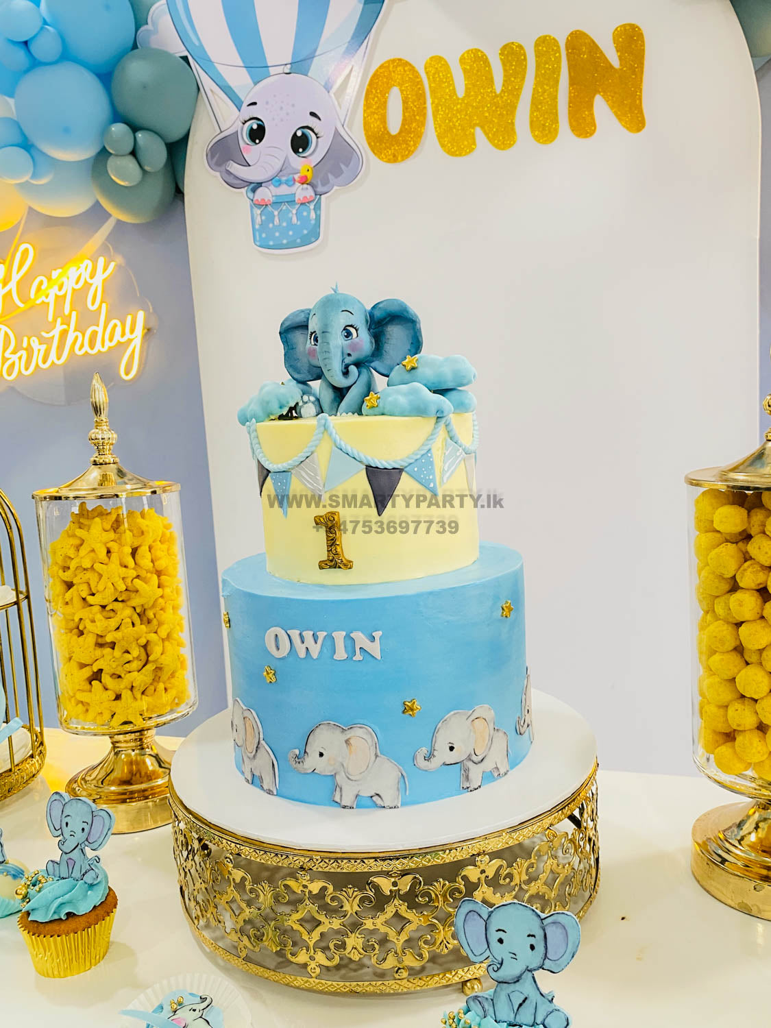 Baby Elephant Theme with one table