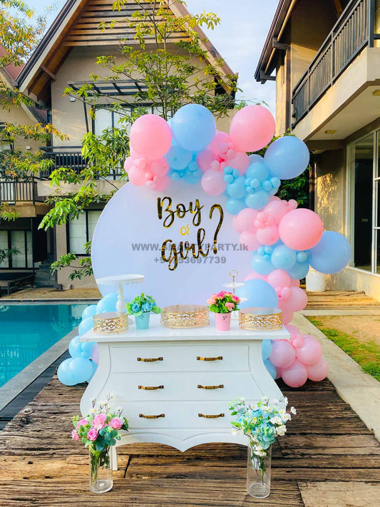 Gender Reveal Ring Backdrop