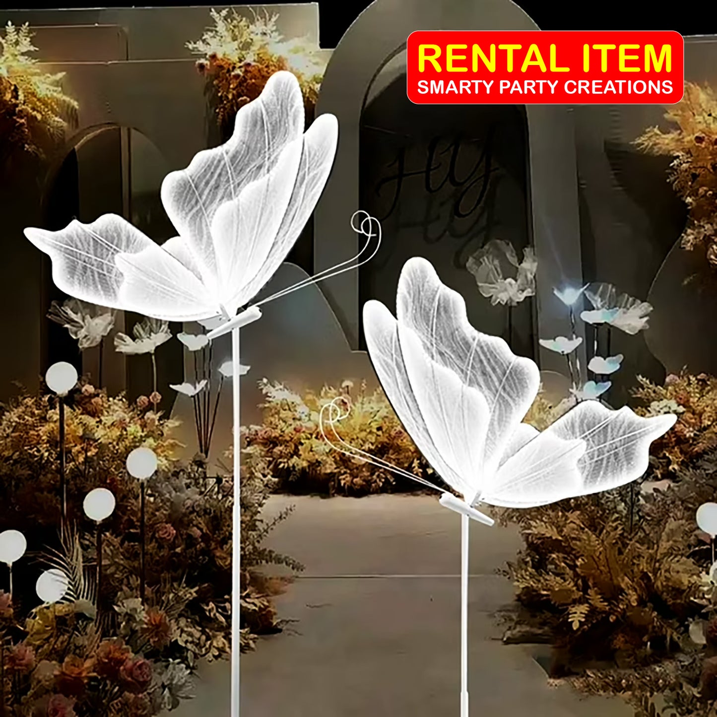 2 pieces of LED Butterfly