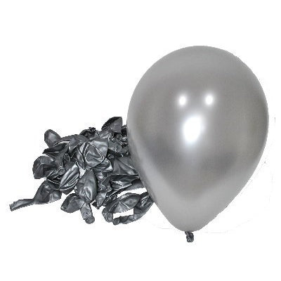 Metallic Silver Balloons
