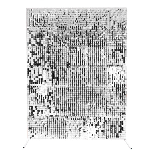 Silver Shimmer Wall 4ft X 7ft for Rent