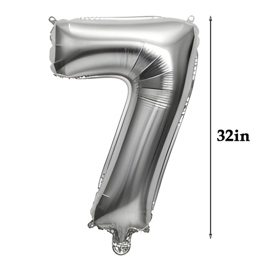 32 inch Number Foil Balloons – Gold / Rose Gold / Silver - Gold, 7