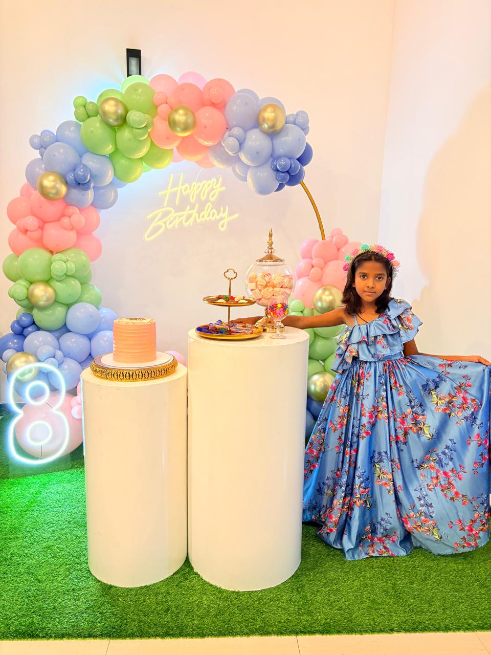 Ring Backdrop Balloon Deco 8th Birthday