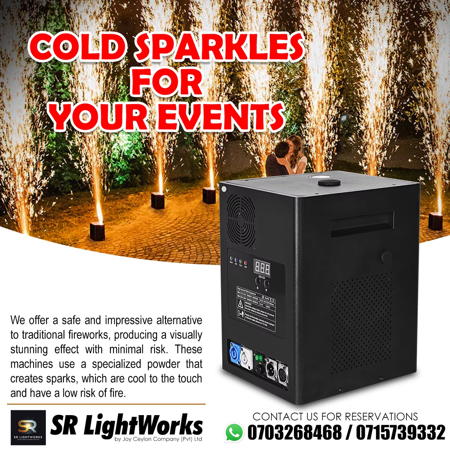 Cold Sparklers for Rent