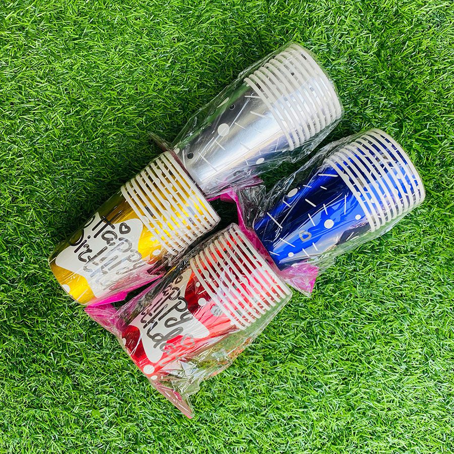 Four Color Chrome Cup 10 pcs - Silver