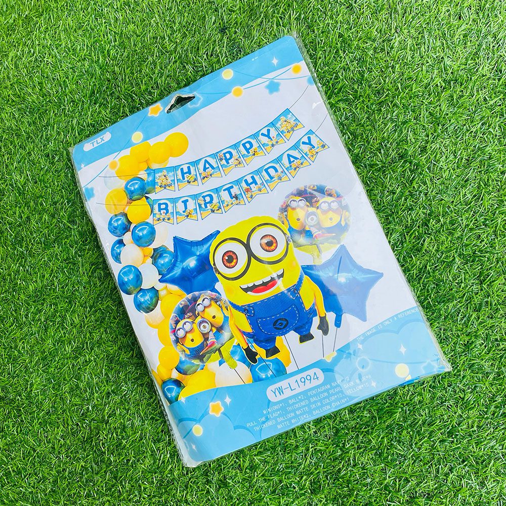 Minion-Themed Birthday Decoration Set – Fun & Vibrant Party Supplies