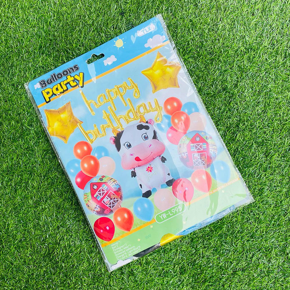 Farm Theme Birthday Decoration Set – Fun & Vibrant Party Supplies