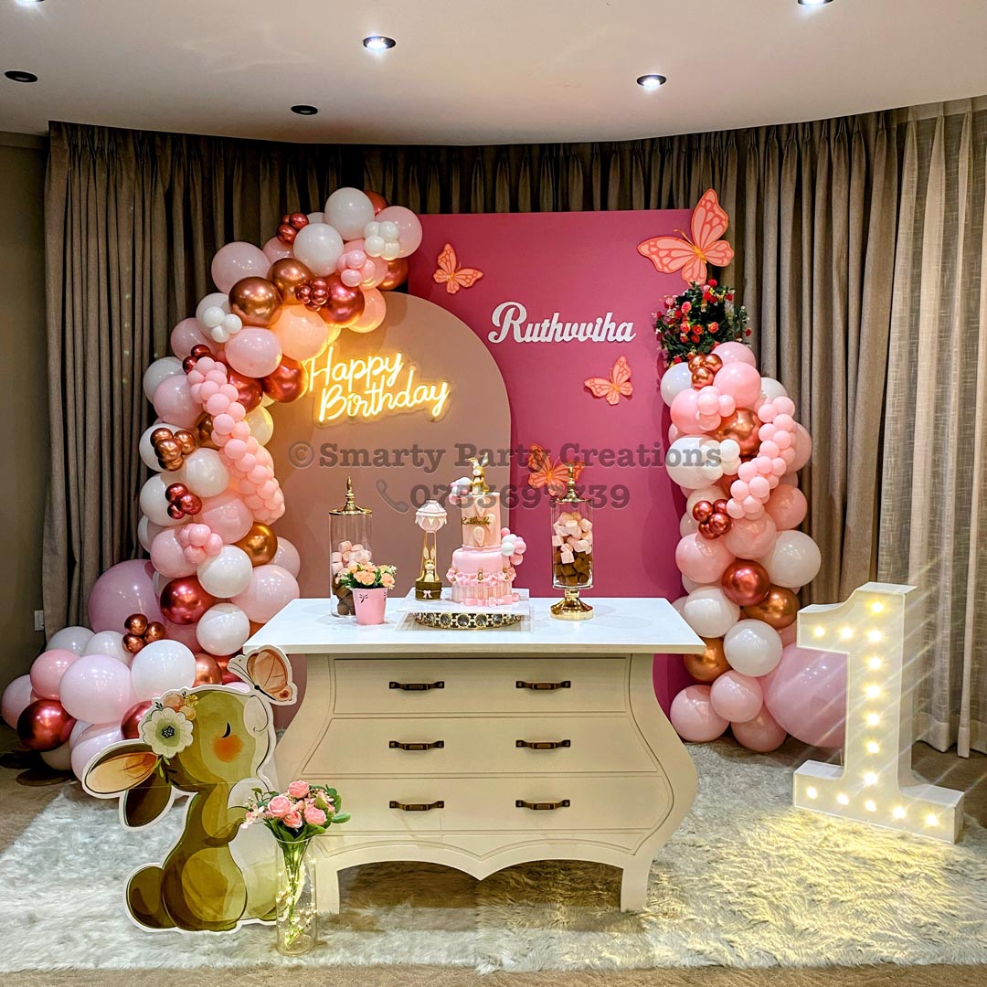 Bunny Theme with vintage table