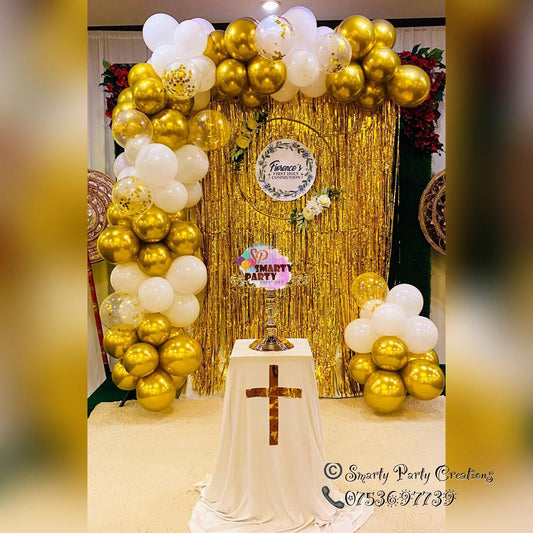 First Holy Communion Gold and White