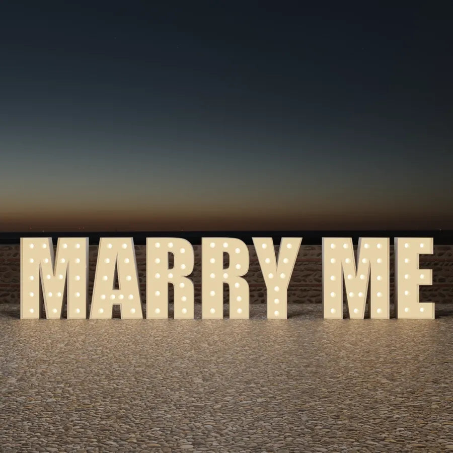 2.5ft MARRY ME Marque Letter for Rent