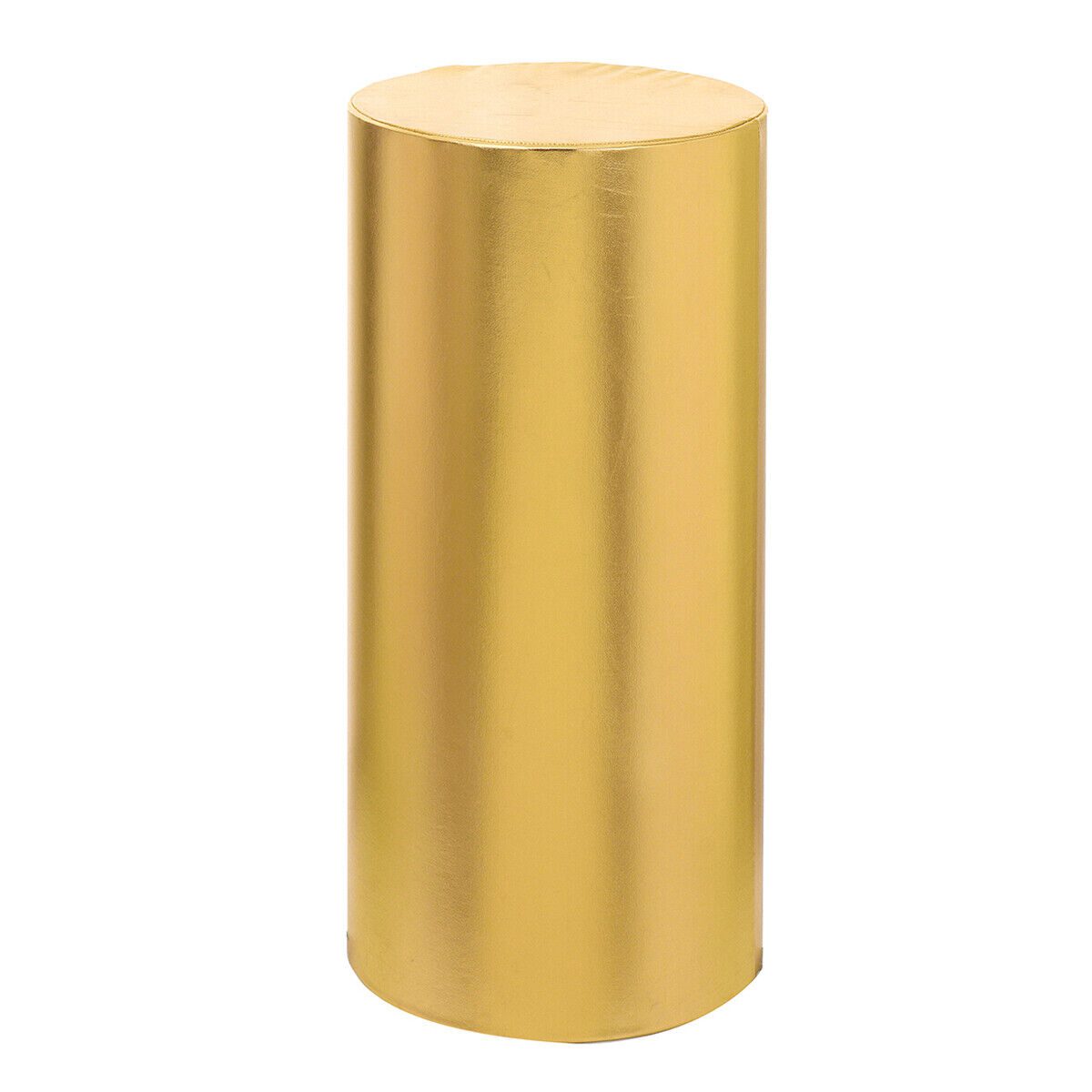 3 ft Gold Cylinder Pedestal (L) for Rent
